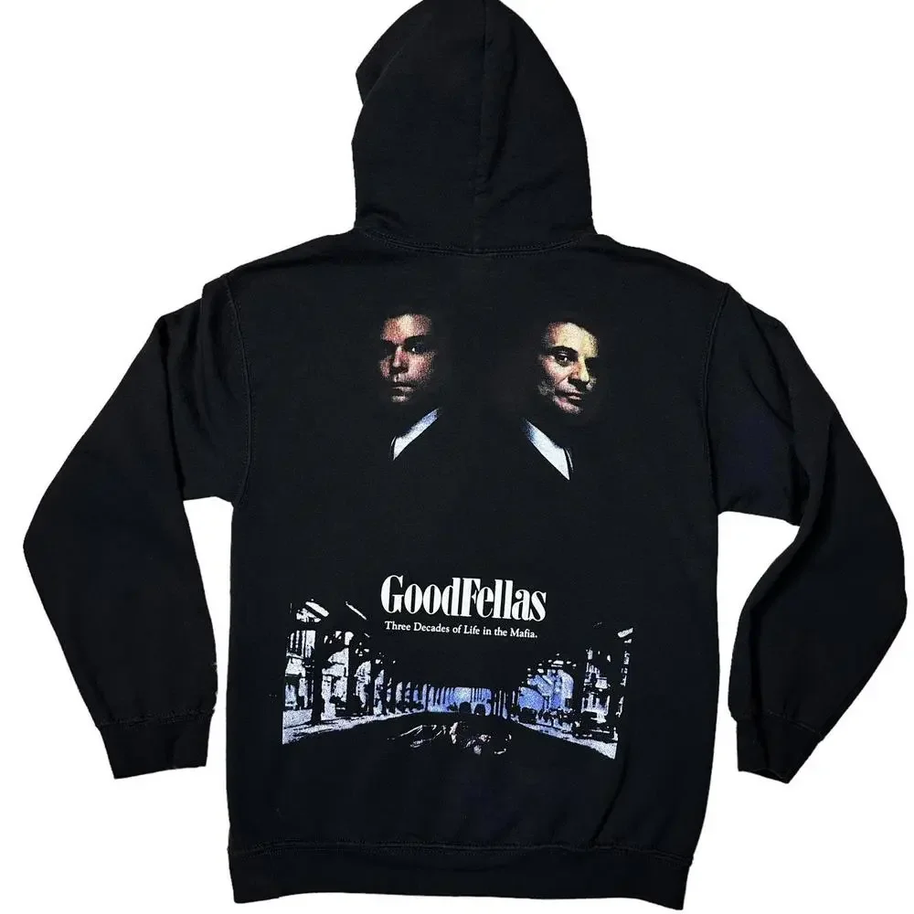 Goodfellas Movie Graphic Pullover Hoodie Black Men’s Small - Picture 1 of 9